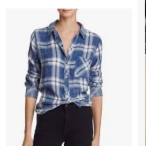 BNWT Rails Hunter Plaid in Ocean Blush